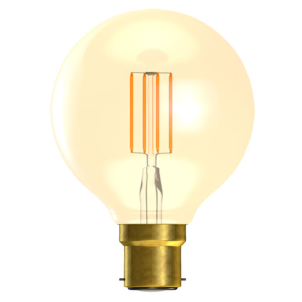 LED 4W Vintage Amber Globe - BC - 2000K